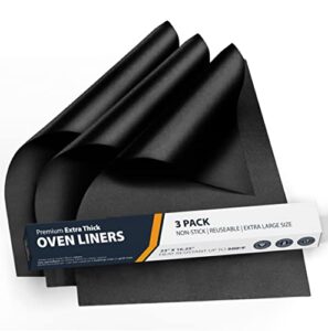 Electric and Fan Assisted Ovens - Reusable Oven Mats for Bottom of Oven - Kitchen Accessories