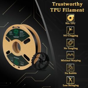 95A TPU Flexible Filament 1.75mm Spool Dimensional Accuracy +/- 0.03 mm