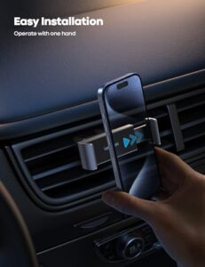 Universal Vent Mount - 360 Rotating Air Vent Cradle Stand for iPhone 15 14 Pro Max Plus