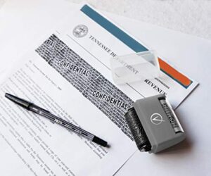 Identity Theft Protection Roller Stamp Wide Kit