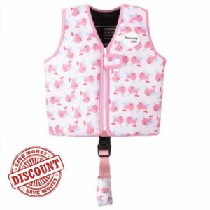 BEEWAY Swim Vest for Kids - Adjustable Buoyancy Float Jacket with Strap/Security Buckle Swimming Training Aid for Boys