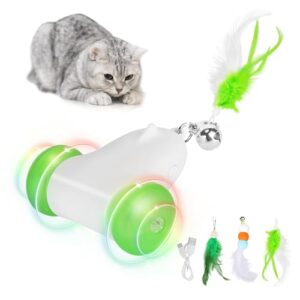 Smart Cat Mouse Toy with Colour-Changing LED Lights Wheels