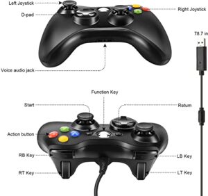 Game Controller USB Wired PC Joystick Gamepad for Xbox 360