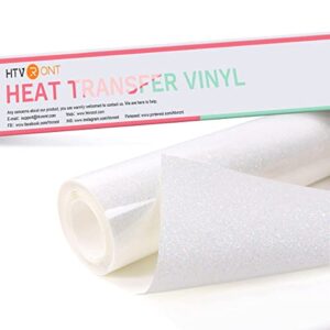White Glitter Iron on Vinyl for T-Shirt and Clothes
