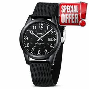 LN LENQIN Mens Watches Ladies Watches Analog Quartz Watch for Men Women 30M Waterproof Watch Fashion Casual Men's Wrist Watches with Date Silicone Band Unisex Watch