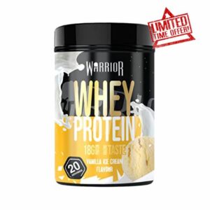 Warrior Whey Protein Powder – Up to 36g* of Protein Per Shake – Low Sugar