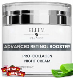 Retinol Face Cream with Hyaluronic Acid & Vitamin E | The Best Anti Aging Cream to Reduce Wrinkles & Age Spots | Day & Night use | for Wome