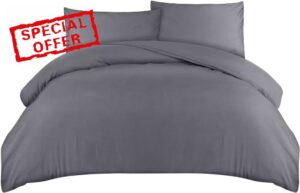 Utopia Bedding Duvet Cover Double - Soft Microfibre Polyester - Bedding Quilt Cover Set