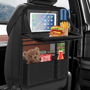 Car Organiser Large Car Organiser Back Seat for Kids Multifunctional Waterproof Car Back Seat Organiser with Folding Table