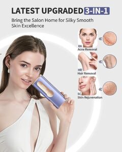 Ice Cooling Hair Removal Device with 9 Levels (Max 16J) and 2 Modes