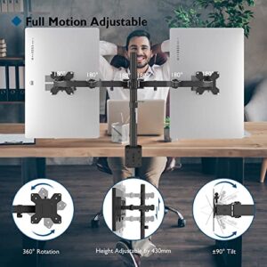 Height Adjustable Arm Bracket Tilt 90° Swivel 180° Rotate 360°