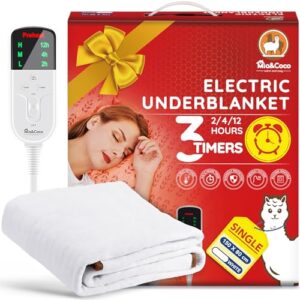 Heated Underblanket with 12hour Timers and 3 Heat Settings