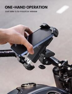 Bike Phone Holder with Quick Release Handlebar Clamp for iPhone 15 14 Pro Max Plus