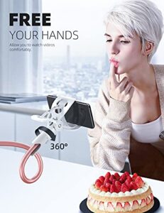 Flexible Holder for Bed - Lazy Arm 360 Adjustable Clamp Bracket for iPhone 15 14 Pro Max Plus