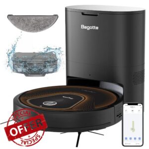 Bagotte 950MAX Robot Vacuum Cleaner with Self-Empty Dock