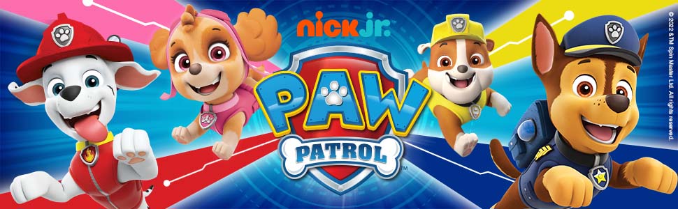Paw Patrol, Chase, Skye,Marshall, Cartoon Paw Patrol Characters