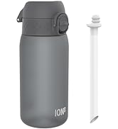 ION8 Kids Water Bottles With Straw, BPA Free, Leakproof, Dishwasher Safe, Small Boys, Girls & Tod...