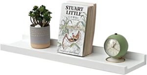 40cm Oak Wood Picture Ledge Wall mounted Display Rack Spice Rack Decorative Wall Shelf Radiator Shelf Easy to Install for Bedroom