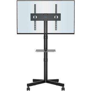 Portable TV Stand with Laptop Shelf