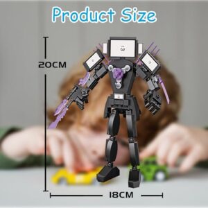 Toilet Titan TV Man Building Blocks Kits for Fans Kids Toilet Figures for Gifts Collectible