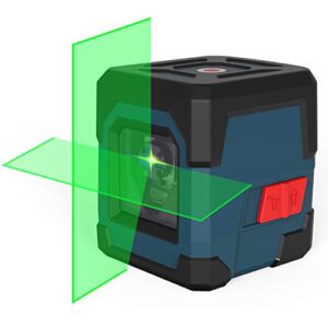 RockSeed LV1G Cross Laser Level Horizontal and Vertical Points Rotatable 360 Degree Self Levelling Laser Level with Manual/Self-Leveling Mode IP54 Anti-Splash 1M Shockproof