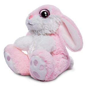 8.5" Pink Plush Rabbit with Floppy Ears
