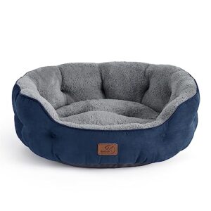 Round Dog Bed Sofa for Medium Dogs with Slip-Resistant Bottom