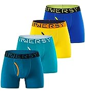 INNERSY Mens Boxer Shorts Multipack Open Fly Pants Underwear Breathable Mesh Underpants Pack of 4