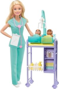 Baby Doctor Playset with Blonde Barbie Doll