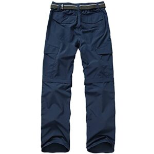 Quick Dry Convertible Lightweight Breathable Waterproof Outdoor Fishing Work Zip Off Cargo Pants
