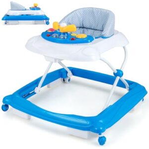Foldable Infant Activity Center with 3 Adjustable Heights
