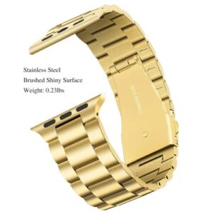 Solid Stainless Steel Metal Business Band with Folding Clasp for Iwatch