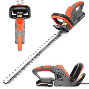 Hedge Trimmer Cordless Hedge Cutter with 1x Battery and Charger Included