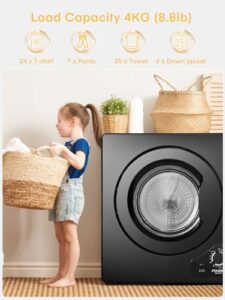 FOHERE Freestanding Table top Dryer with 5 Heat Settings