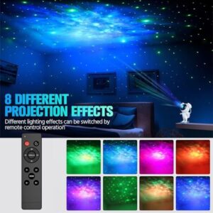 Astronaut Projector with Nebula