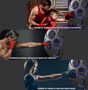 Smart Music Boxing Machine Home Wall Mount USB Charging Boxing Equipment Trainer for Kids Adults