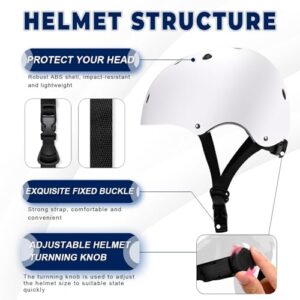 Adjustable Simple White Color Helmet for Children