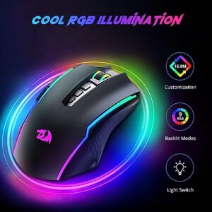 Wireless Gaming Mouse with 9 Programmable Buttons