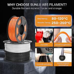 1KG(2.2LBS) ABS 3D Filament Accuracy +/- 0.02 mm