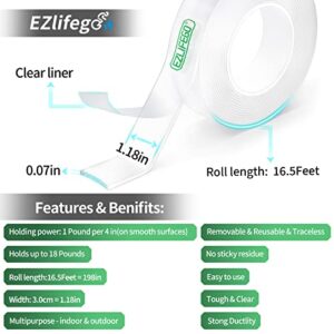 Extra Large(5.0m * 3.0cm) Nano Mounting Tape