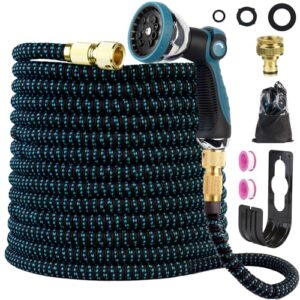 1/2" Garden Hose Fittings for Garden Lawn Watering Pet Bathing Car Washing(100FT/30m) (Large)