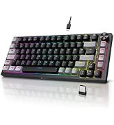 KOORUI Gaming Keyboards, 60% Mechanical Keyboard 26 RGB Backlit Wired UK Layout 61 Keys with Brow...