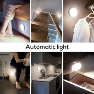6 Pack Wireless LED Rechargeable Movement Step magnetic Night Light