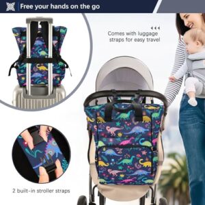 Nappy Changing Bags Cute Frog Multi-Functional Diaper Bag Tote Large Capacity Mum Dad Backpack