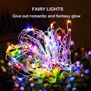 12M/40Ft 120 LED 8 Modes Copper Wire Decorative Solar Fairy Lights for Home