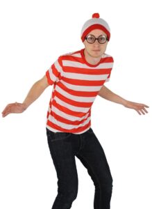 White & Red Bobble Hat