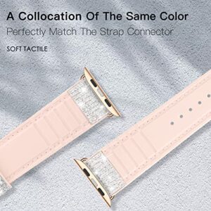 Soft Glitter Silicone Sport Replacement Strap Women Men Bracelet for iWatch Series 9 8 7 6 5 4 3 2 1 SE Sport Edition