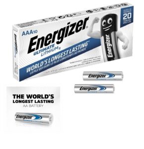 1.5V Double A Disposable Battery for Blink Security Camera Doorbell Alarm System Flashlight Remote Control Toy [AAA 10 Pack]