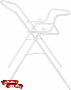 1ABOVE Universal Stand for Baby Bath Tubs | for 84 or 100 cm Baths | Collapsible | Height: 98 cm | White (B)