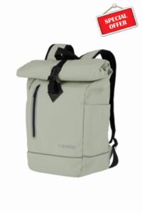 Travelite Rolltop Backpack Made of Water-Repellent Material